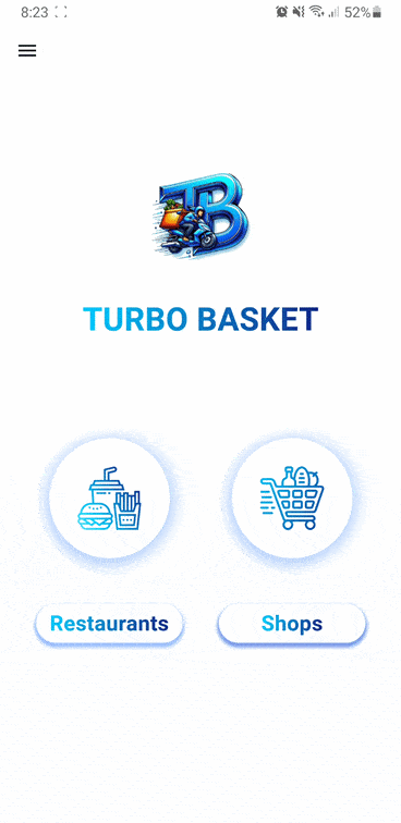 Food delivery App GIF