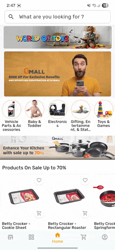 E-commerce Mobile App GIF